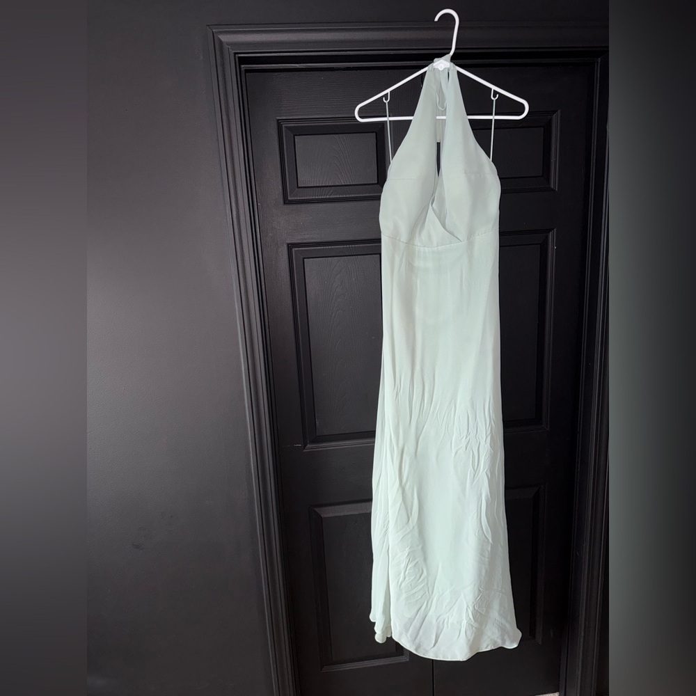 Sage green bridesmaids dress!